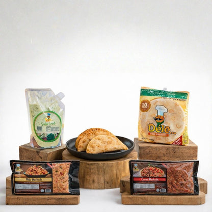 Combo Empanada Lover | Discos de Masa + Carne mechada + Pollo Mechado + Salsa Verde